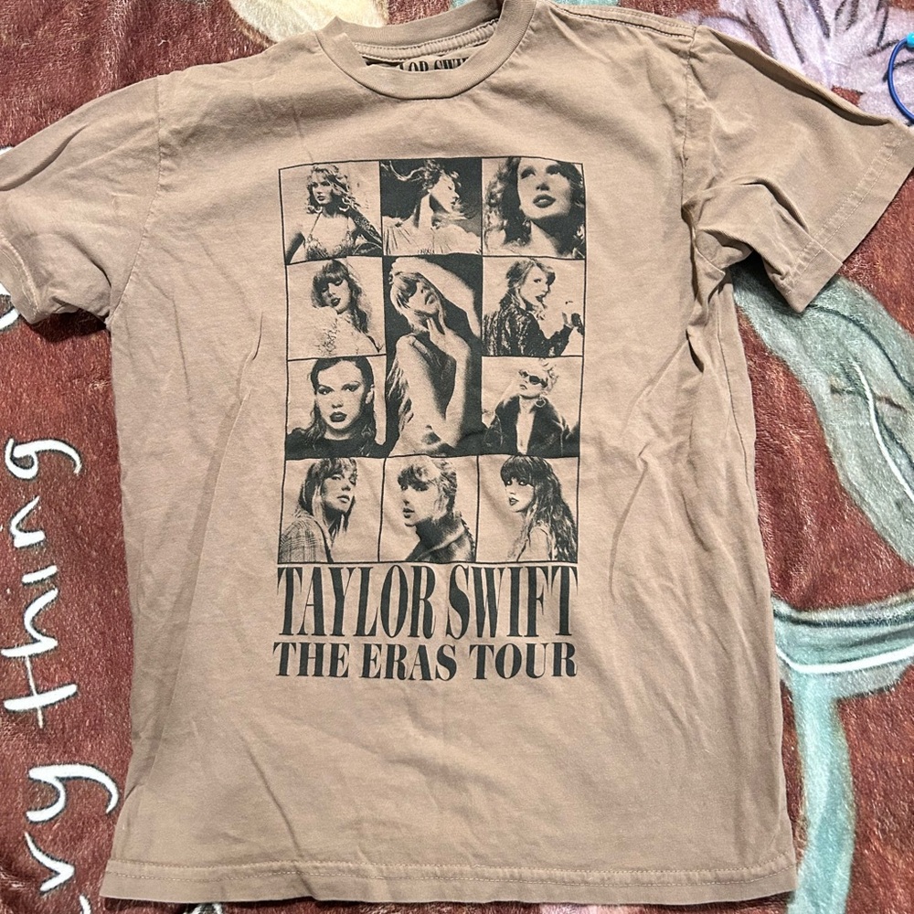 Taylor Swift The Eras Tour Kids Tee - Brown